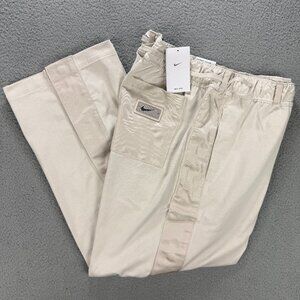 Nike Devin Booker Pants Men Large L Tall Orewood Beige Breakaway Tear Away Loose